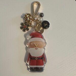 Upcycled bag charm with auth Louis Vuitton charm